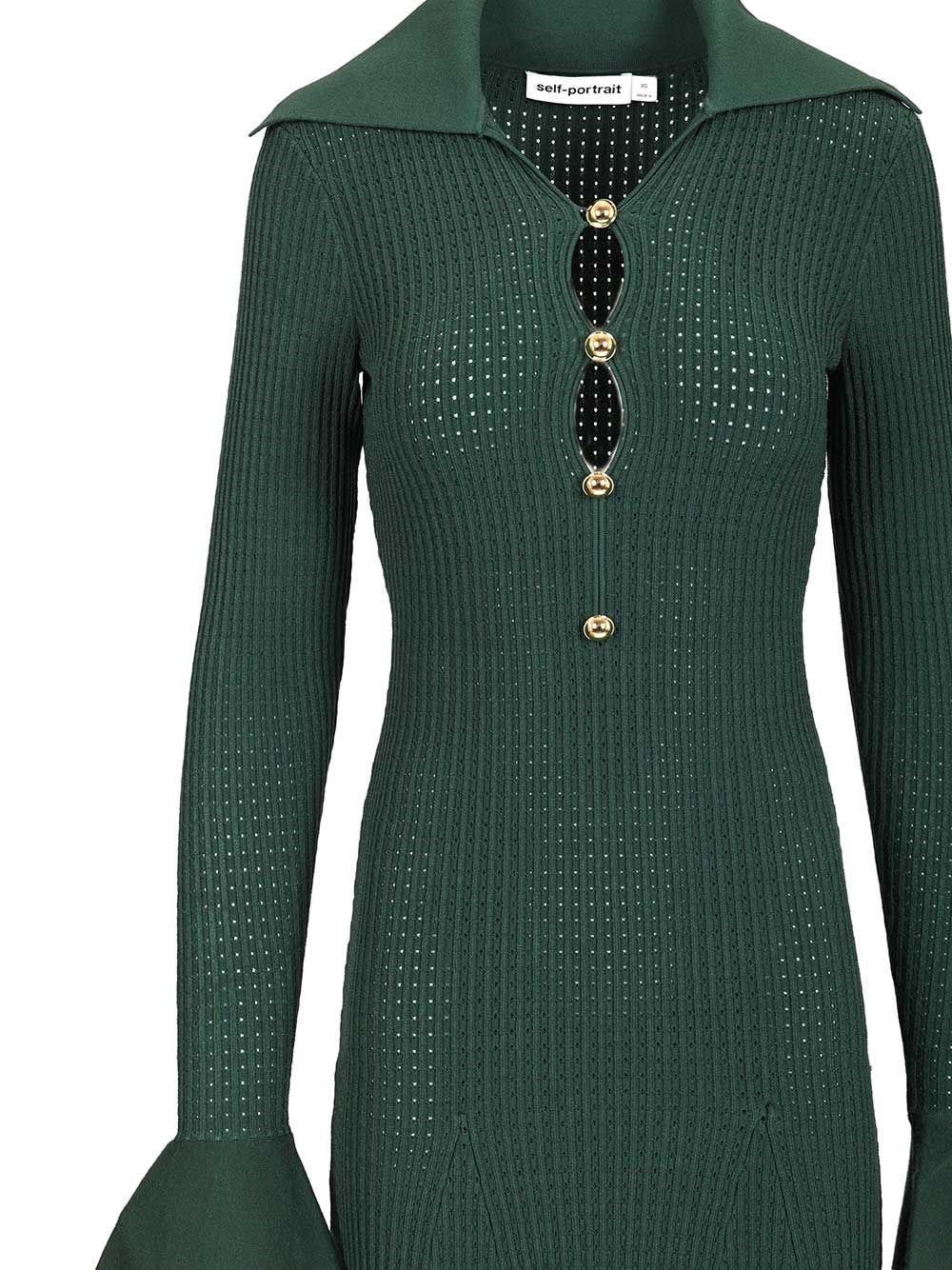 Self-Portrait Women Kknitted Midi Dress SELF-PORTRAIT