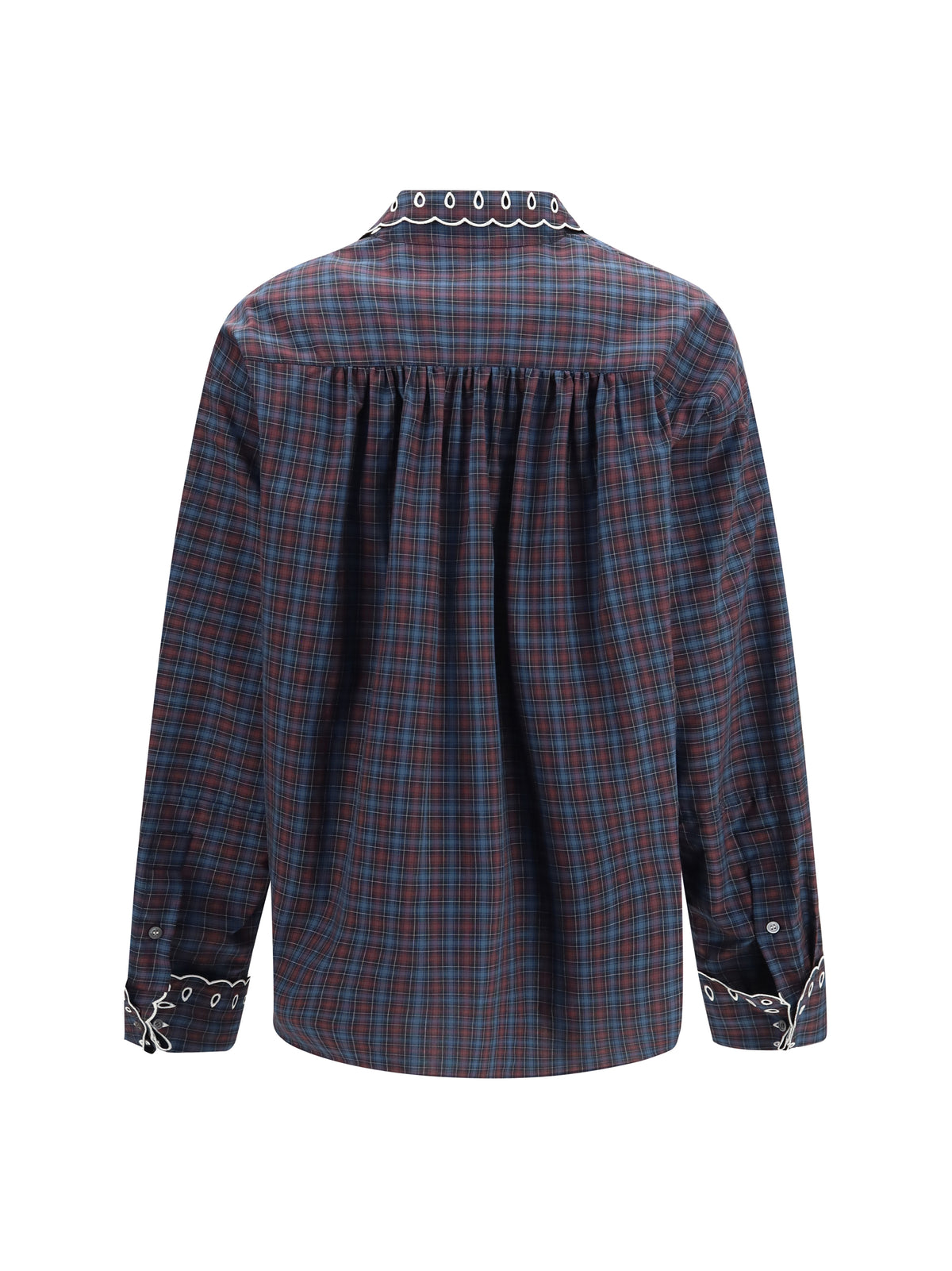 Marni Women Checked Cotton Shirt With Embroidered Details MARNI