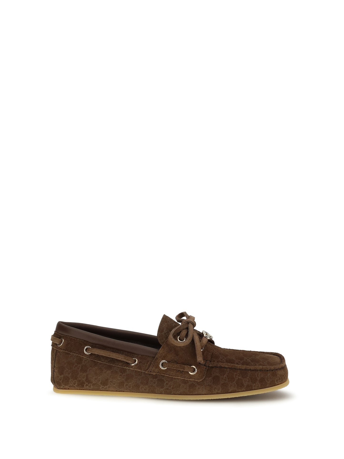 Gucci Women Suede Boat Loafers GUCCI