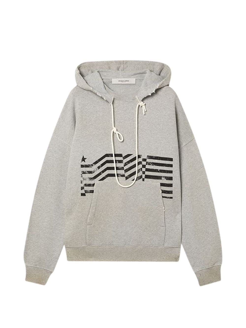 Golden Goose Men Flag Print Hoodie GOLDEN GOOSE