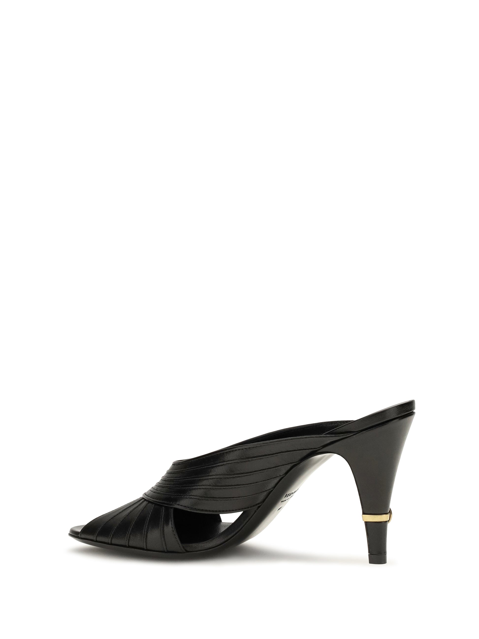 Versace Women Gianni Nappa Leather Mules VERSACE