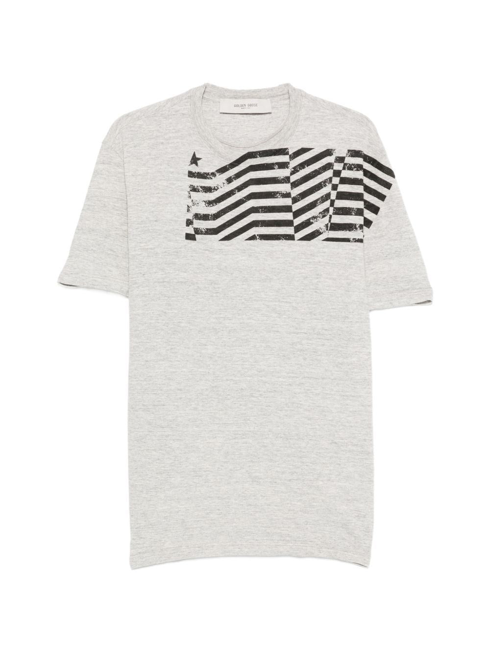 Golden Goose Men Flag Print T-Shirt GOLDEN GOOSE