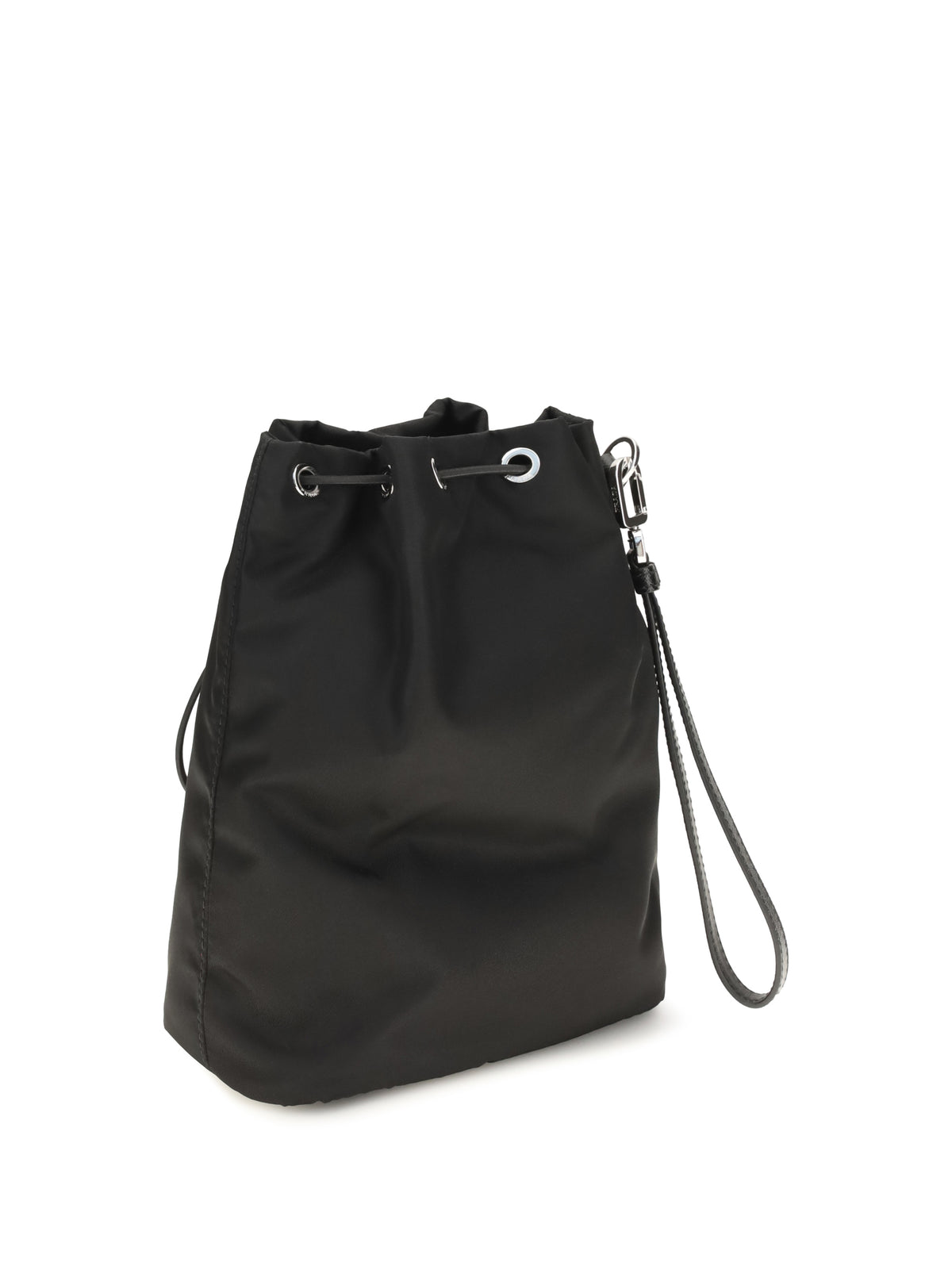 Prada Men Re-Nylon And Saffiano Leather Bucket Bag PRADA