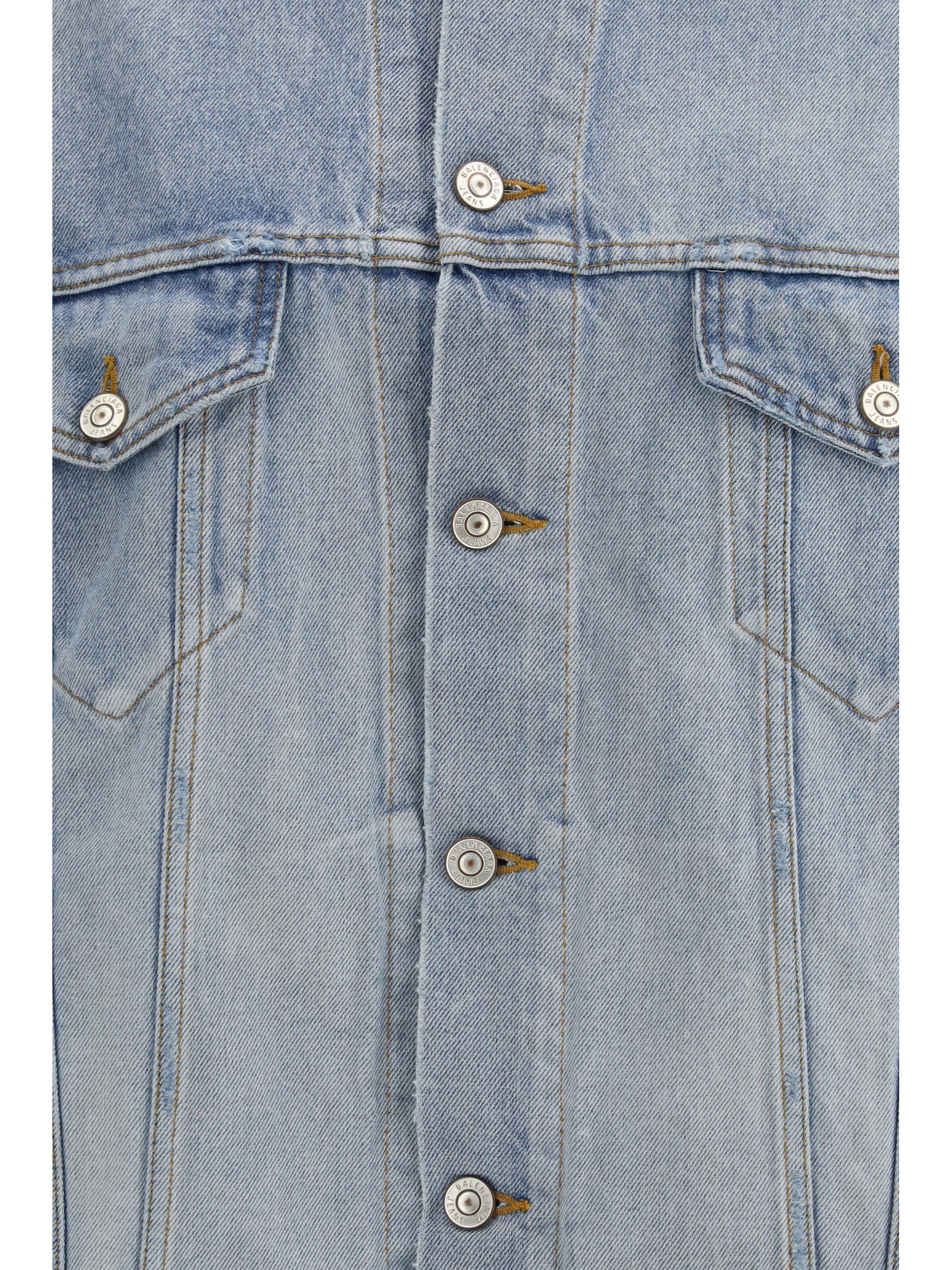 Balenciaga Women Regular-Fit Denim Jacket BALENCIAGA