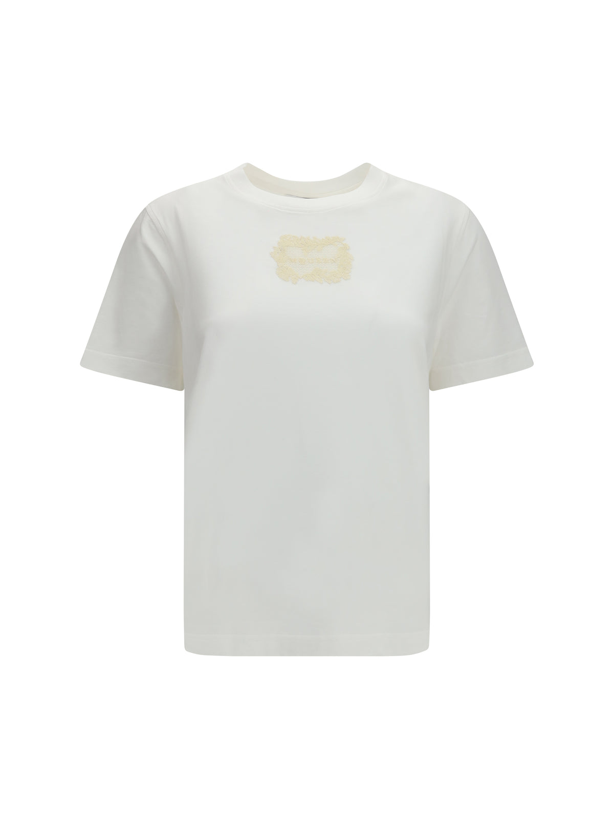 Alexander Mcqueen Women Embroidered Logo T-Shirt ALEXANDER MCQUEEN