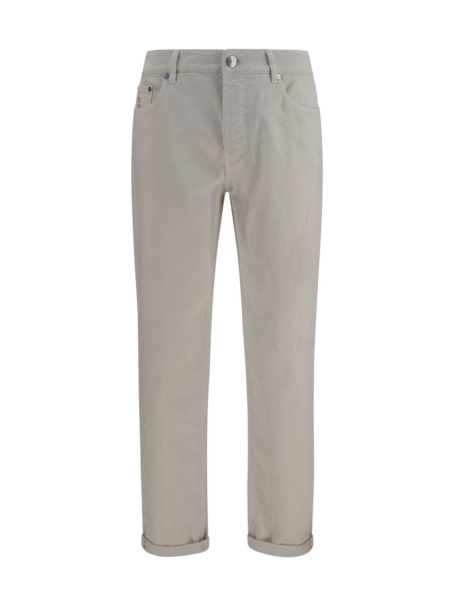 Brunello Cucinelli Men Jeans With Turn-Up Hem BRUNELLO CUCINELLI