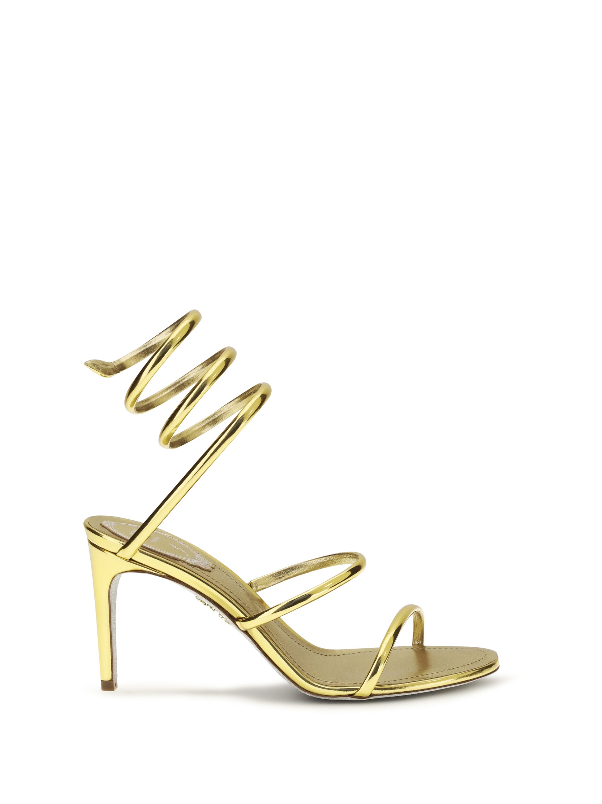 Rene Caovilla Women Metallic Cleo Sandals In Leather RENE CAOVILLA