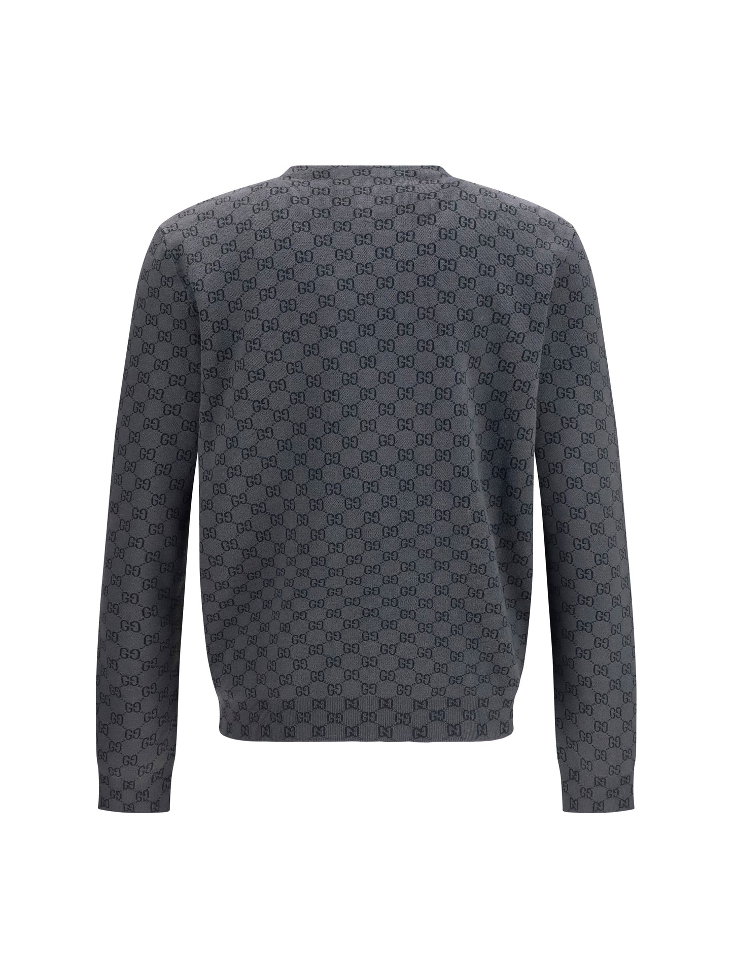 Gucci Men Silk And Wool Gg Print Cardigan GUCCI