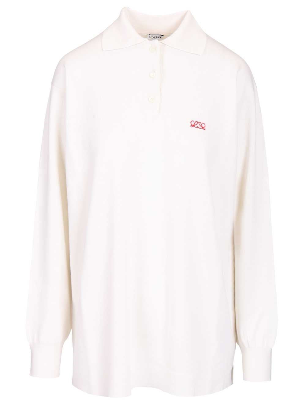 Loewe Women Cashmere And Silk Blend Polo Shirt LOEWE