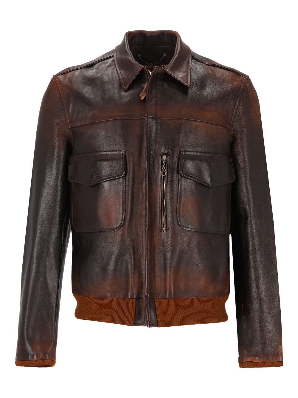 Golden Goose Men Distressed-Effect Bomber Jacket GOLDEN GOOSE