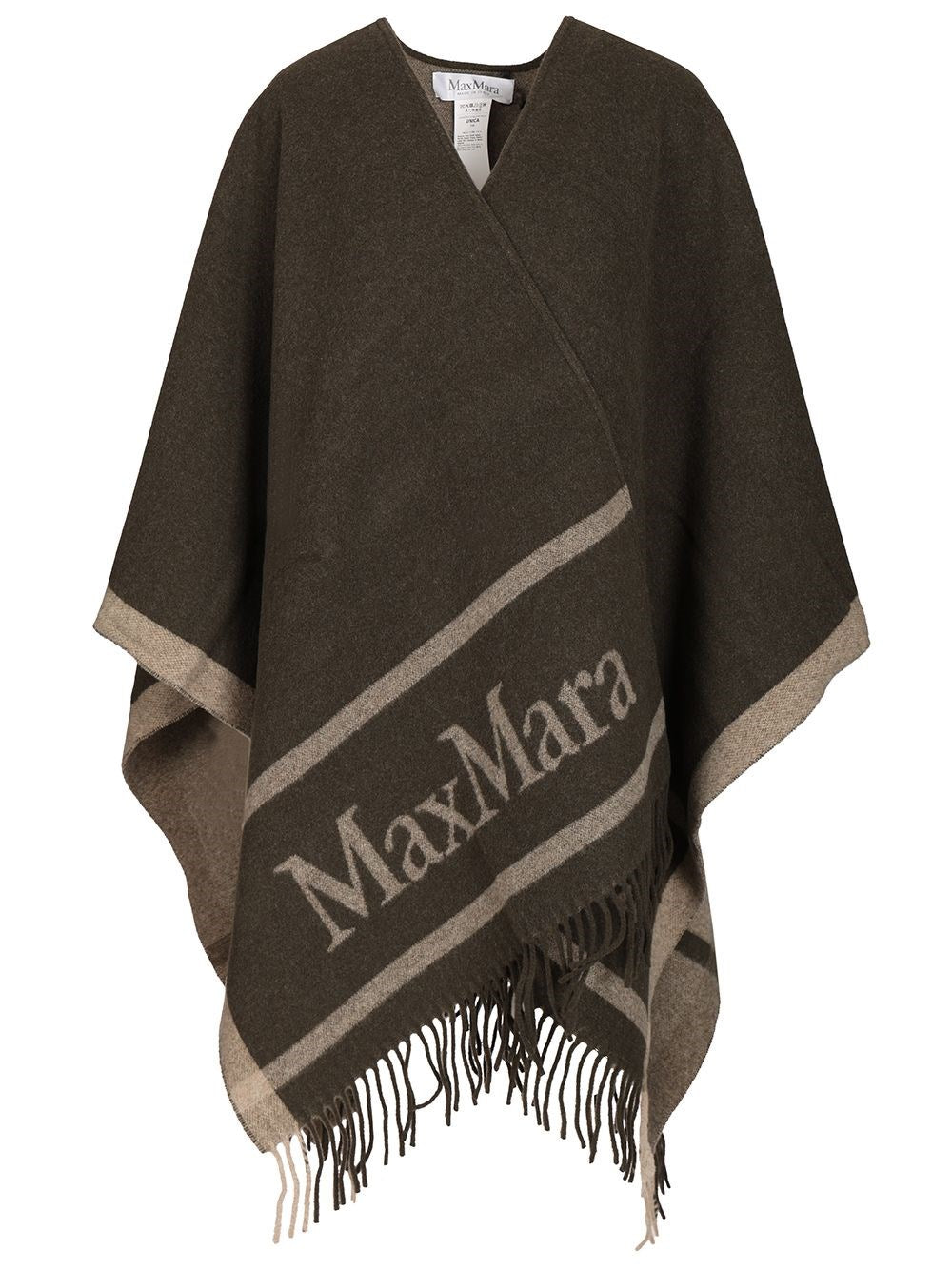 Max Mara Women Jacquard Wool Poncho MAX MARA