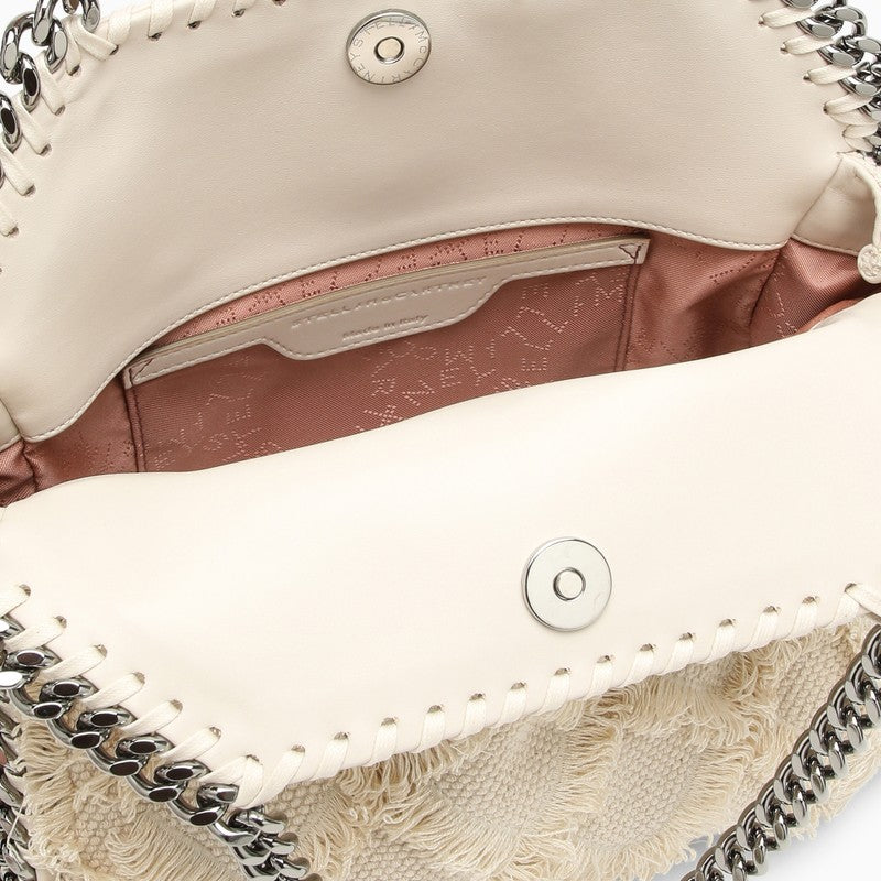 Stella Mccartney Falabella Mini White Bag With Cotton Embroidery Women