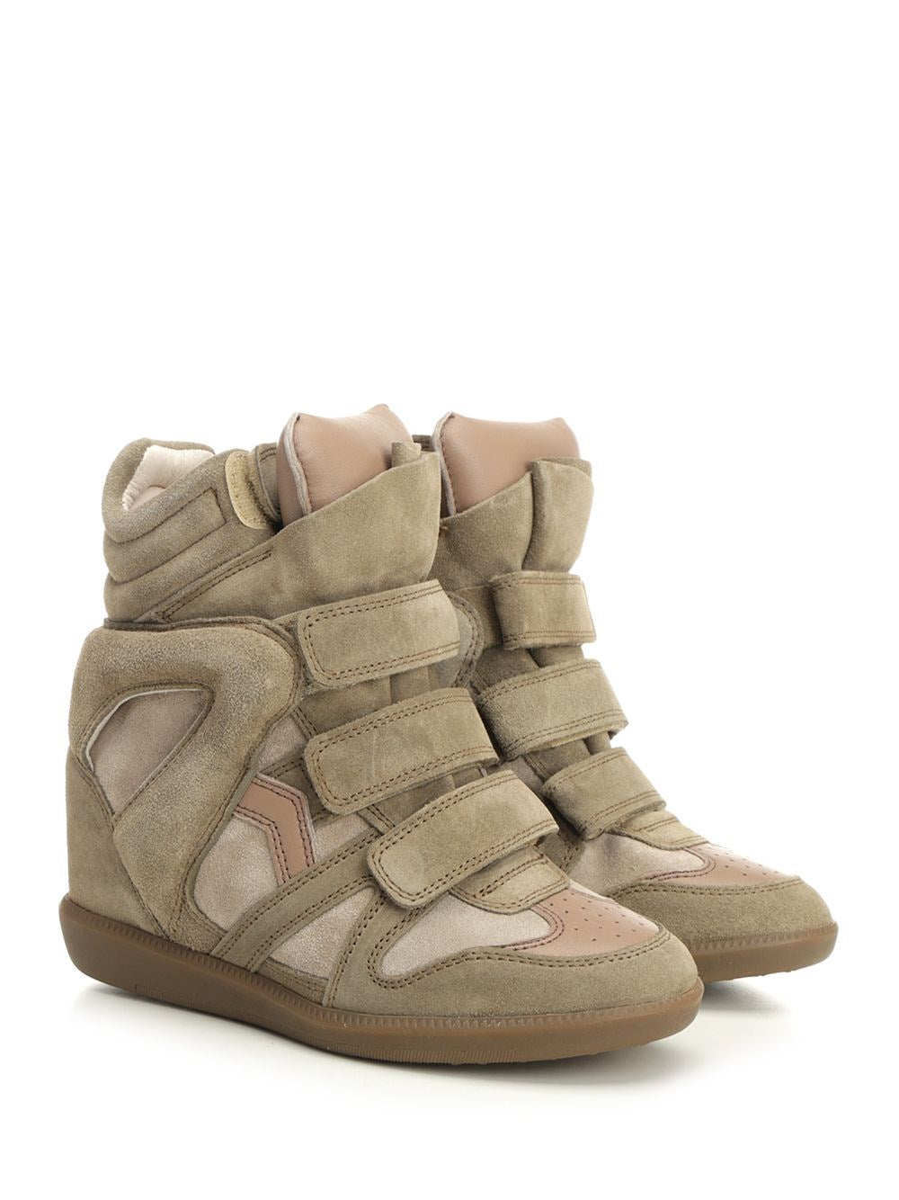 Isabel Marant Women Bekett Sneakers With Leather Wedge