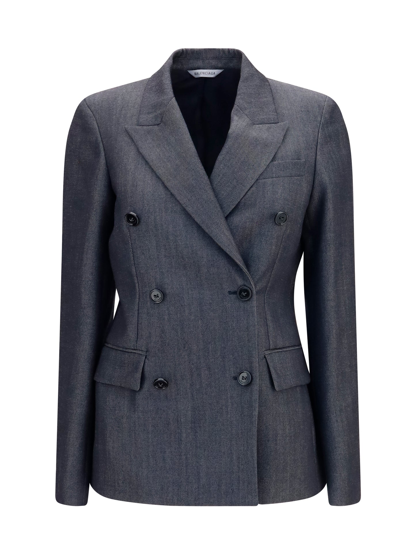 Balenciaga Women Double-Breasted Wool Blazer BALENCIAGA
