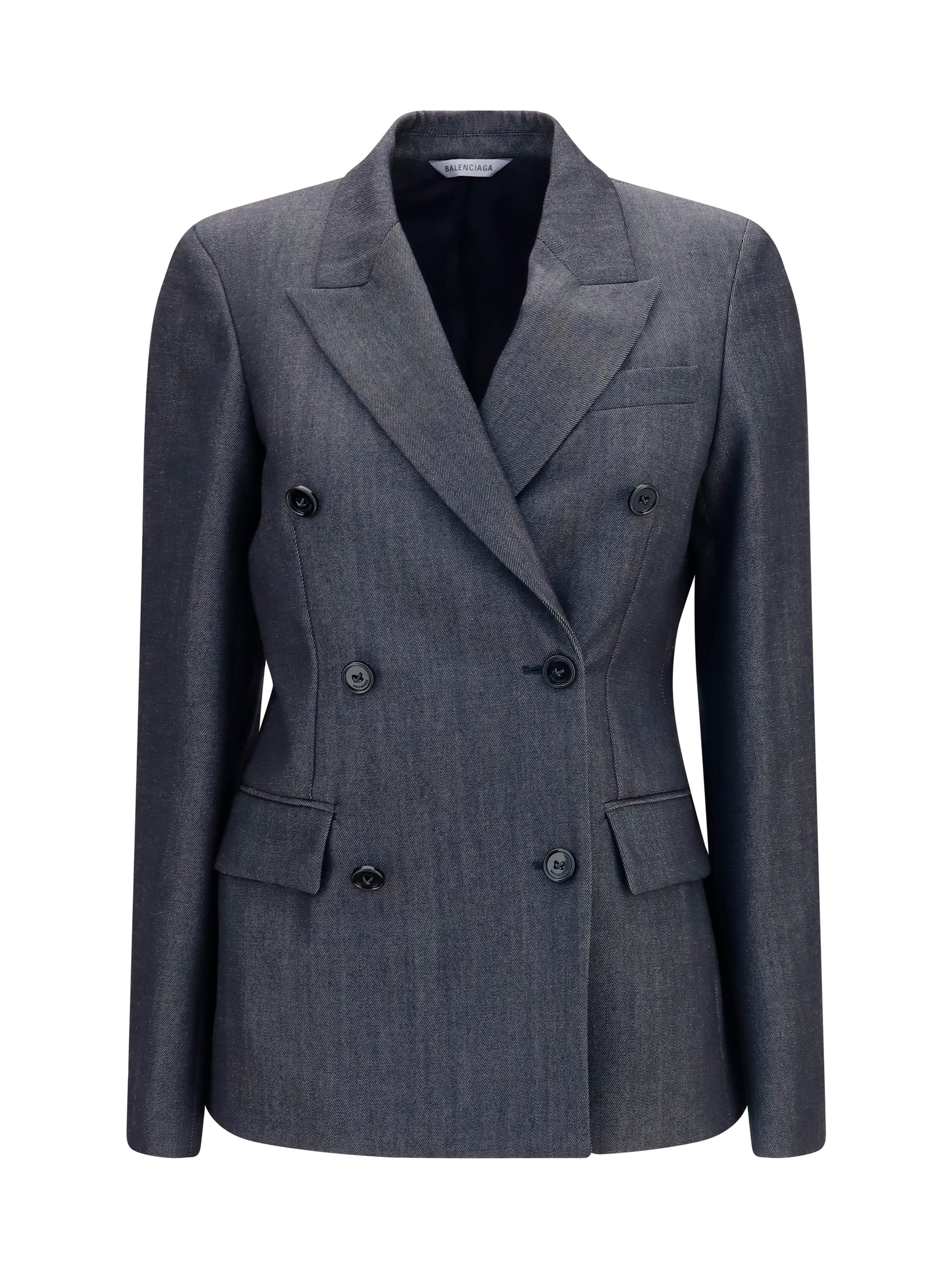 Balenciaga Women Double-Breasted Wool Blazer BALENCIAGA
