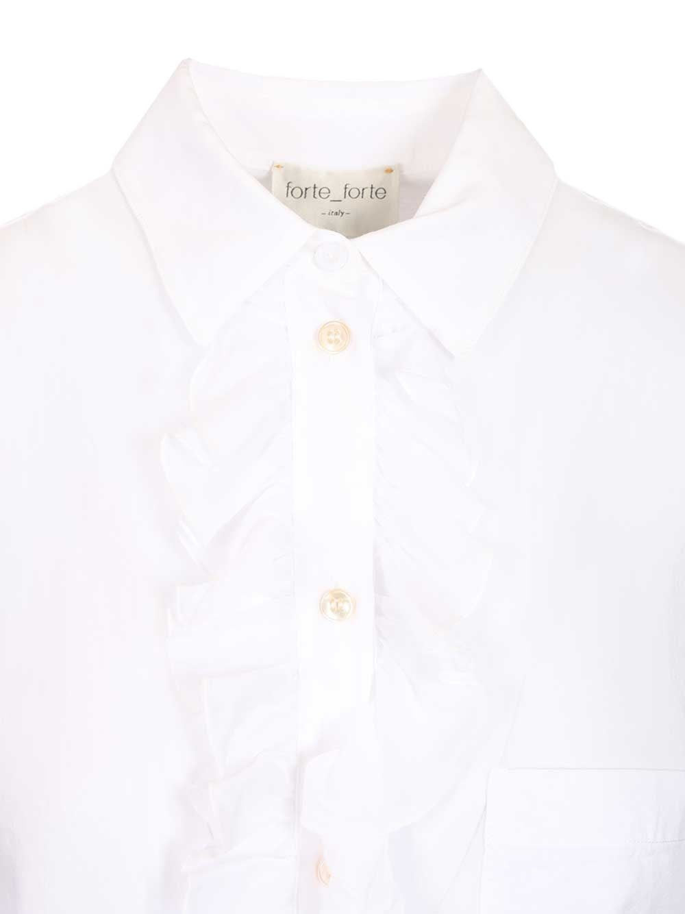 Forte_Forte Women Shirt With Rouches FORTE FORTE
