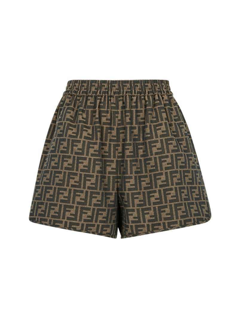 Fendi Women Short Ff Canvas FENDI