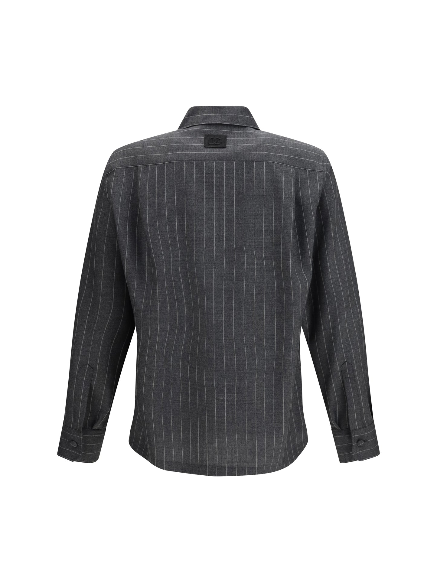 Dolce & Gabbana Men Pinstripe Wool Shirt DOLCE & GABBANA