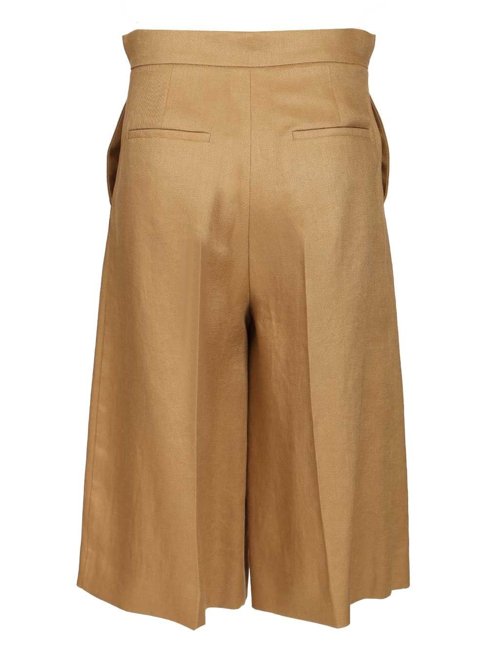 Max Mara Women Linen Twill Bermuda Shorts MAX MARA