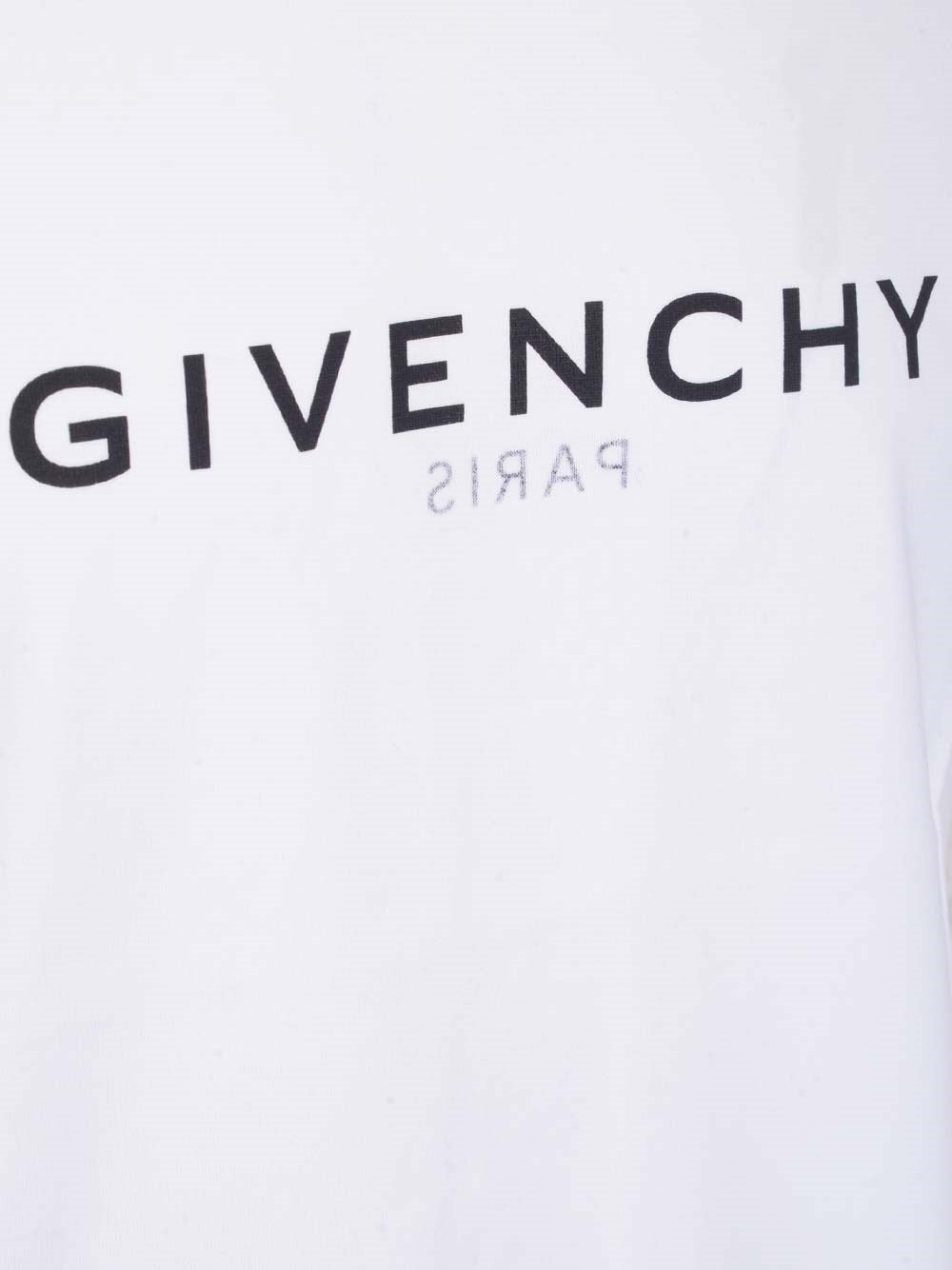 Givenchy Men White "Paris Reverse" T-Shirt GIVENCHY
