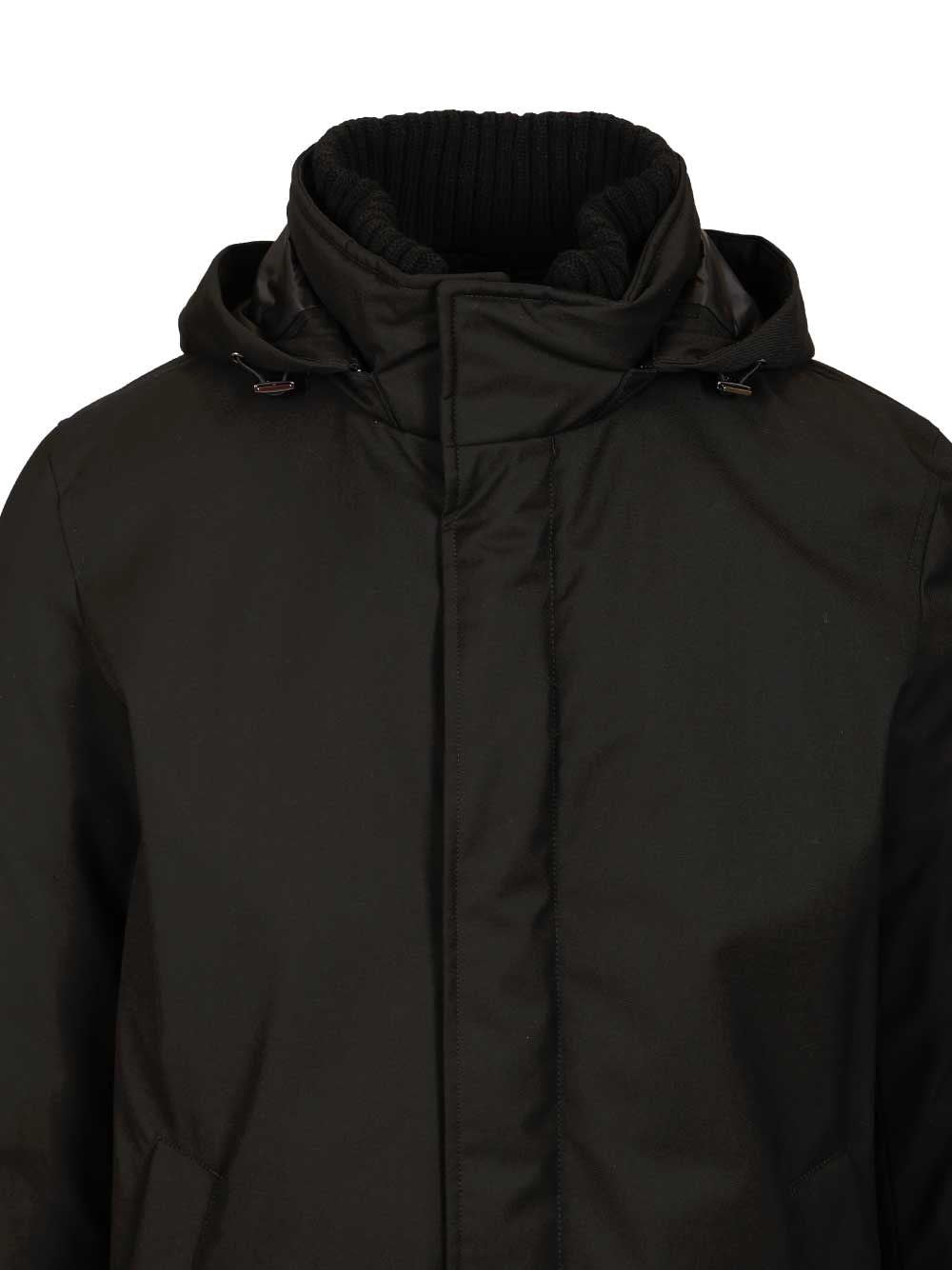 Herno Men Parka In New Business Technical Fabric And Ultralight Nylon HERNO