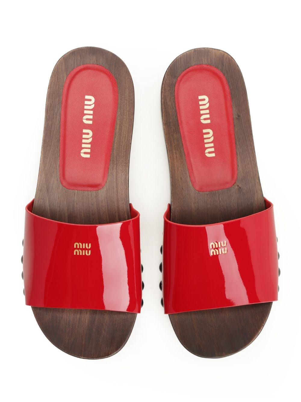 Miu Miu Women Patent Leather Clogs MIU MIU
