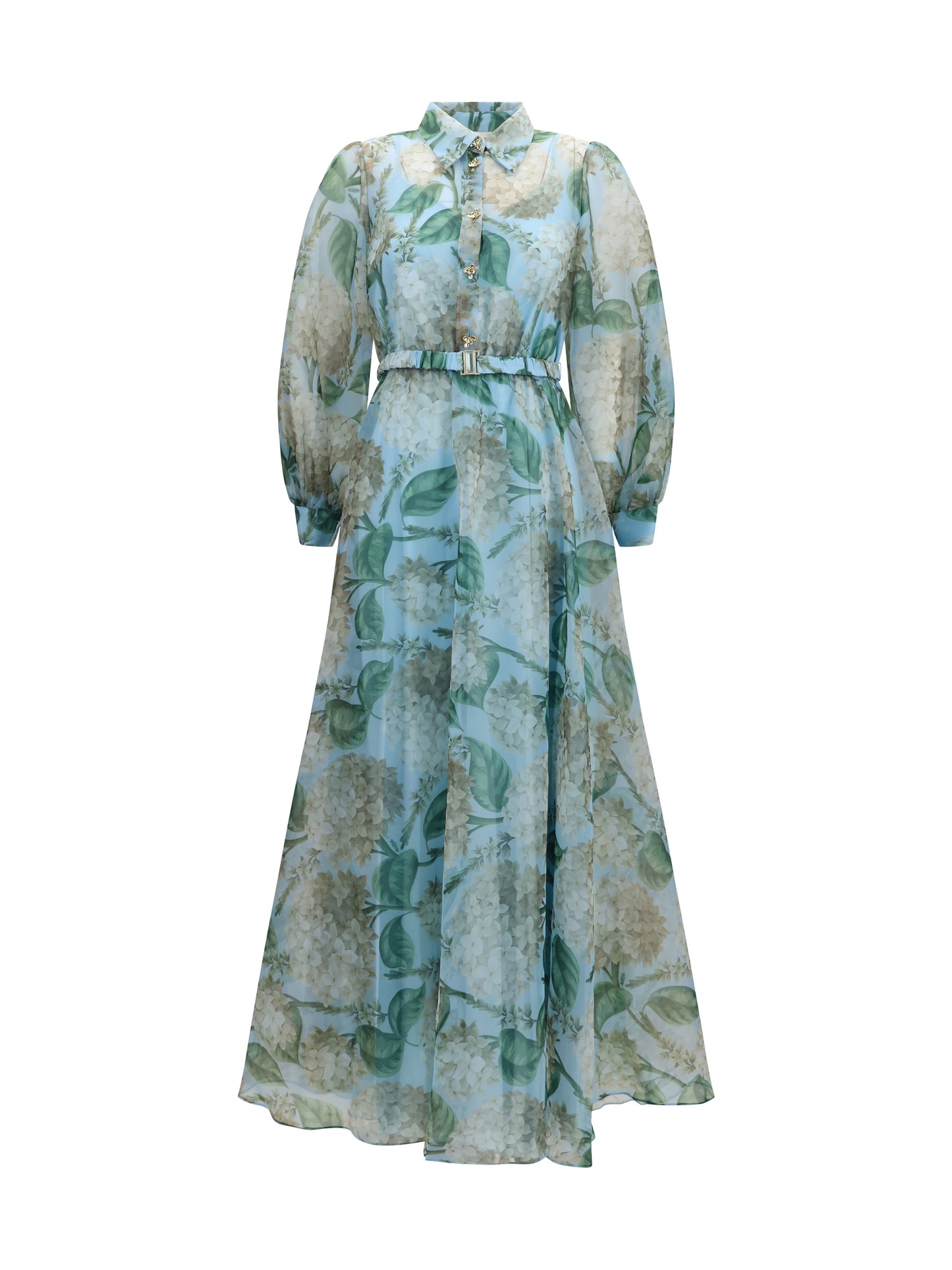 Nissa Women Printed Organza Dress NISSA