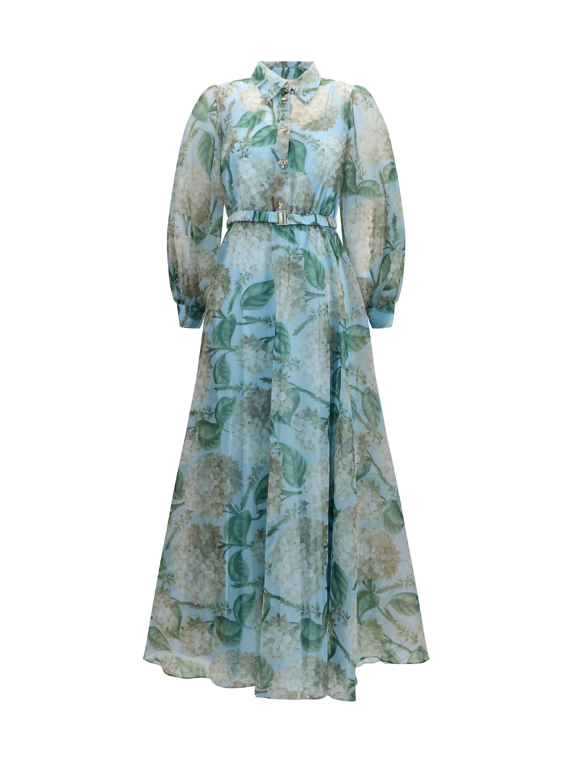 Nissa Women Printed Organza Dress NISSA