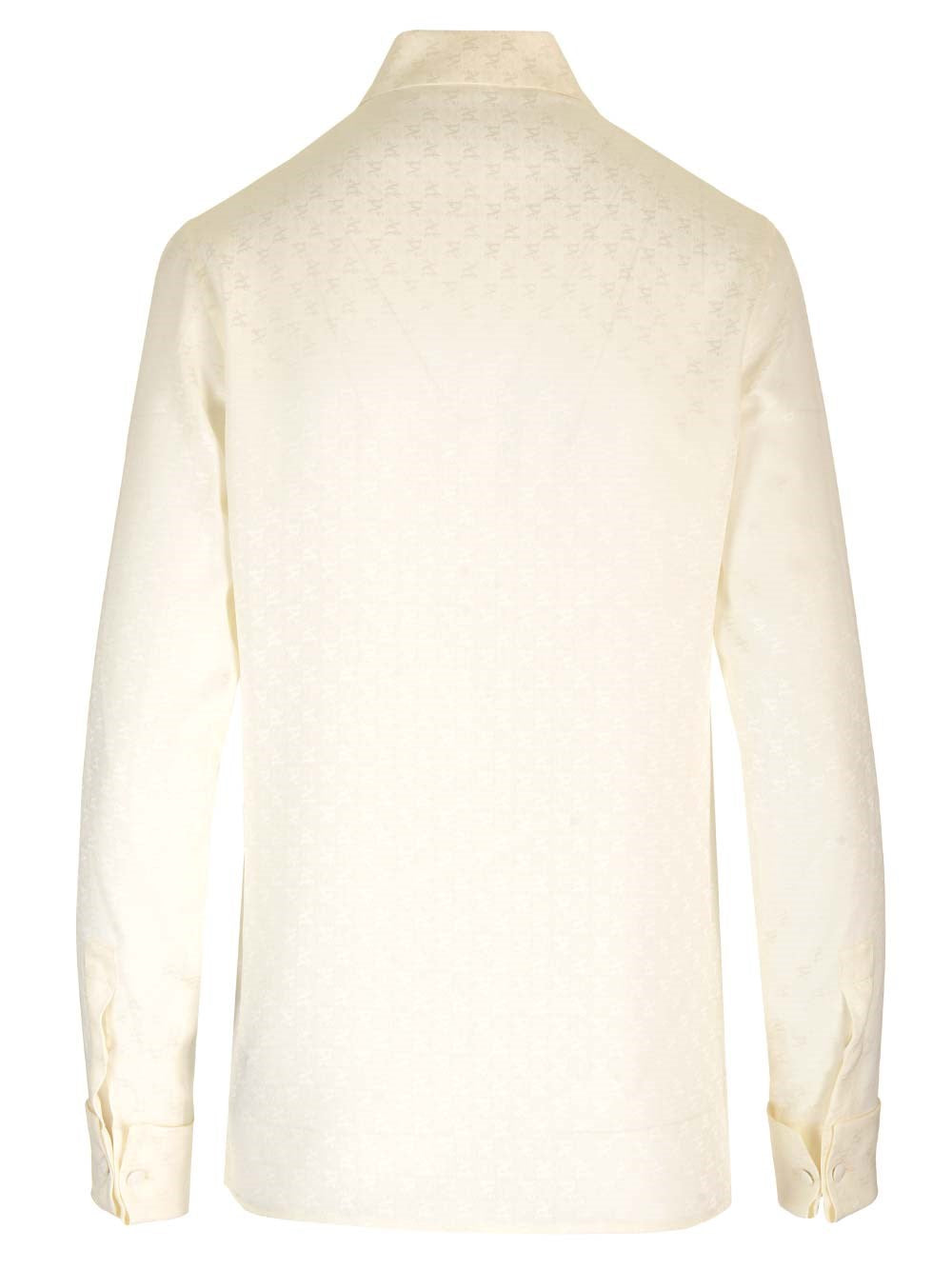 Palm Angels Women Silk Shirt With Monogram PALM ANGELS