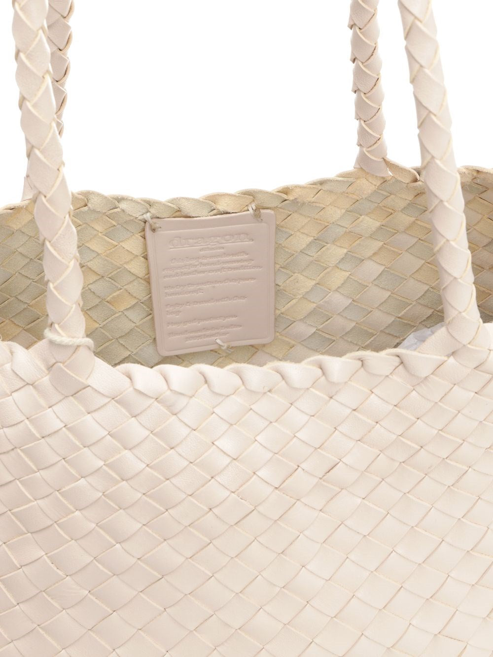 Dragon Diffusion Women Santa Croce Big Woven Leather Tote Bag