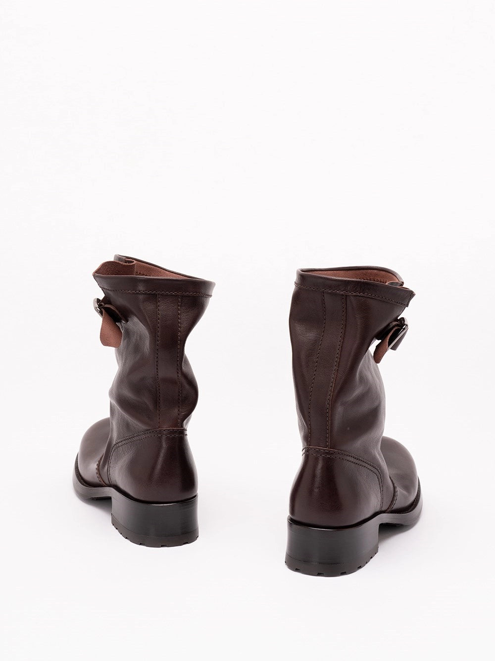 Prada Women Leather Mid-Calf Boots PRADA