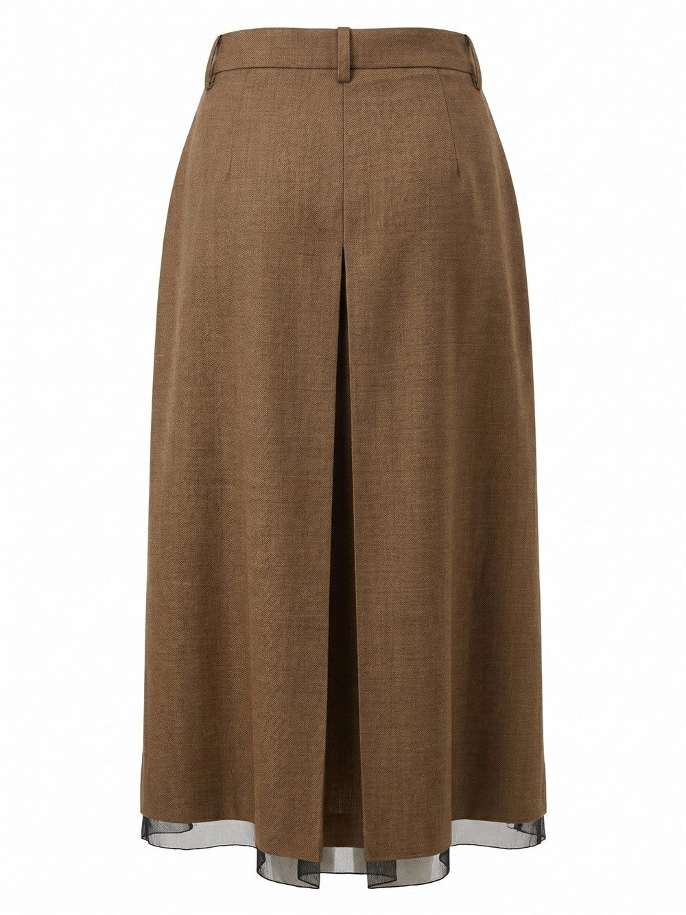 Prada Women Wool Midi Skirt