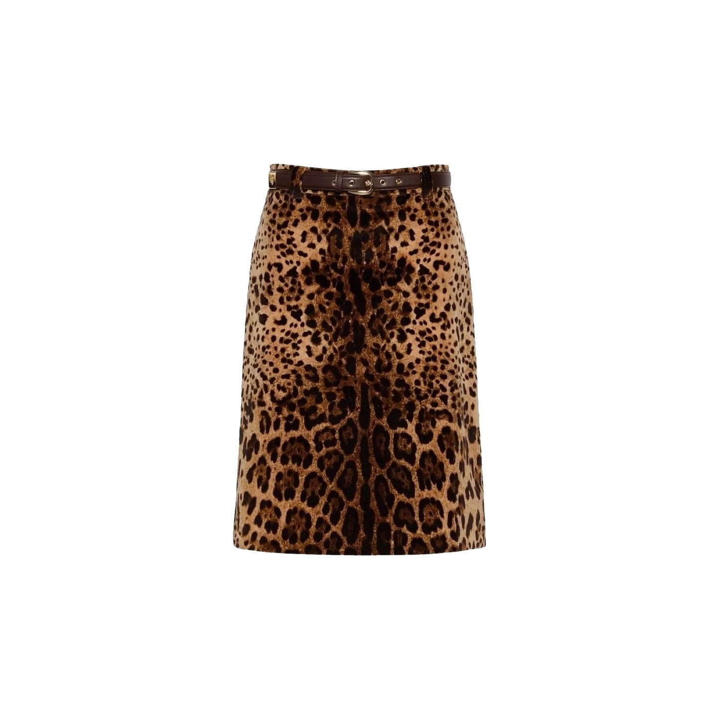 Max Mara Leopard Falange Skirt Women MAX MARA STUDIO