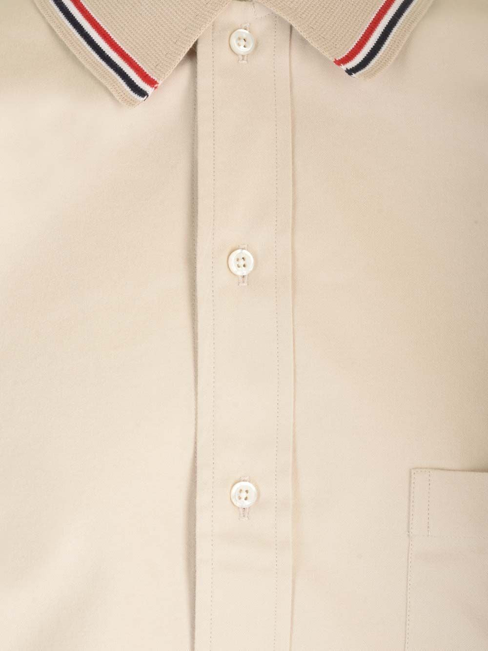 Thom Browne Men Stripe Cotton Flannel Oversized Shirt THOM BROWNE