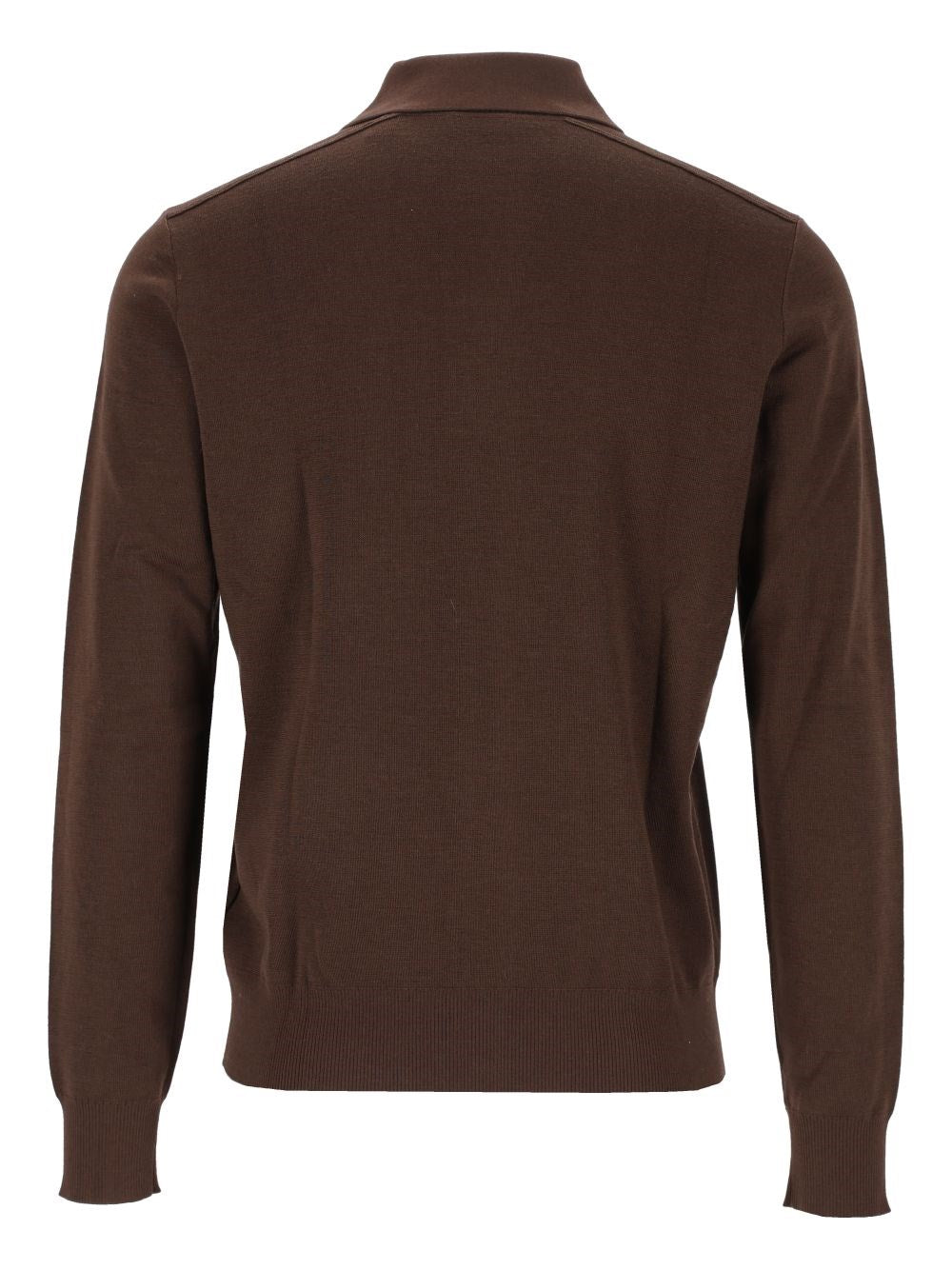 Burberry Men Long-Sleeved Wool Polo Shirt BURBERRY
