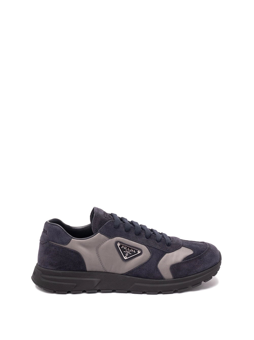 Prada Men Suede And Re-Nylon Sneakers PRADA