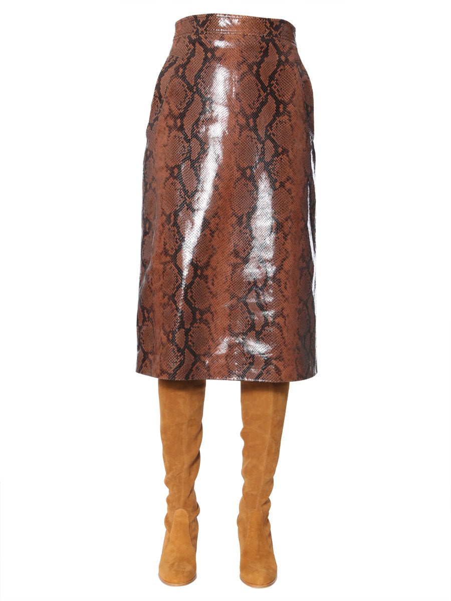 Dsquared Women Python Print Skirt DSQUARED2