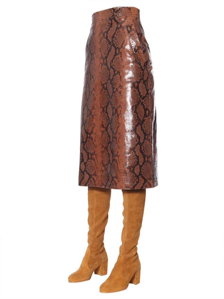 Dsquared Women Python Print Skirt DSQUARED2