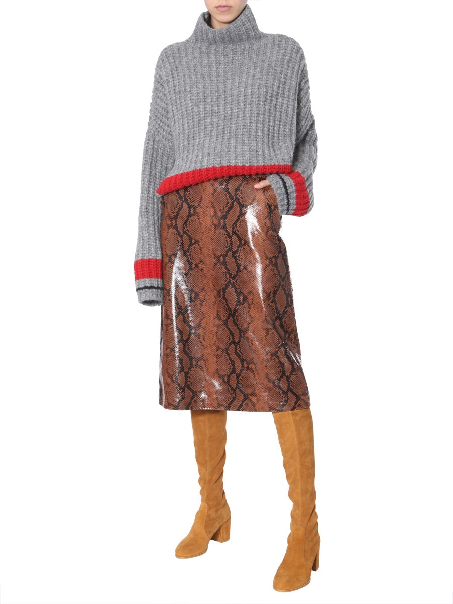 Dsquared Women Python Print Skirt DSQUARED2