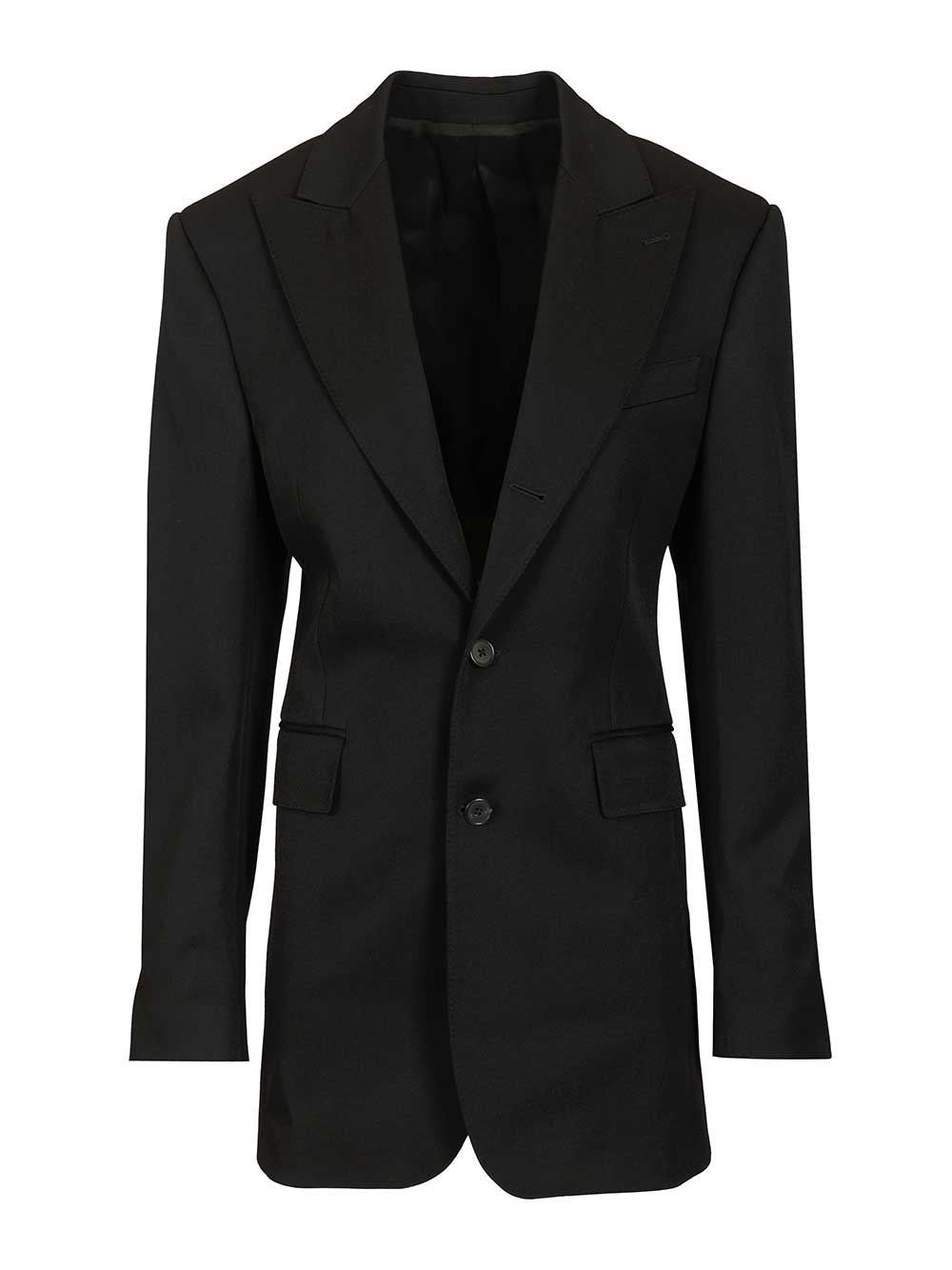 Celine Women Diagonal Wool Column Jacket CELINE