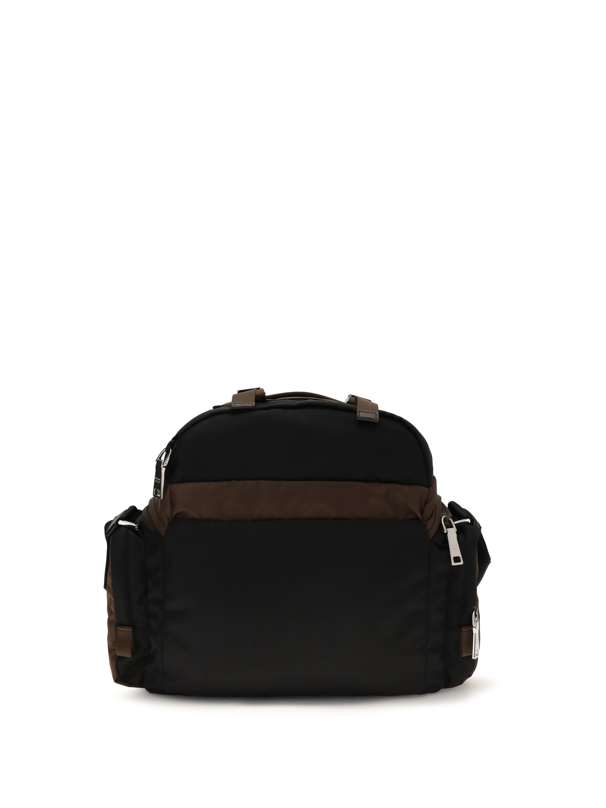 Prada Men Explore Shoulder Bag In Re-Nylon And Leather PRADA