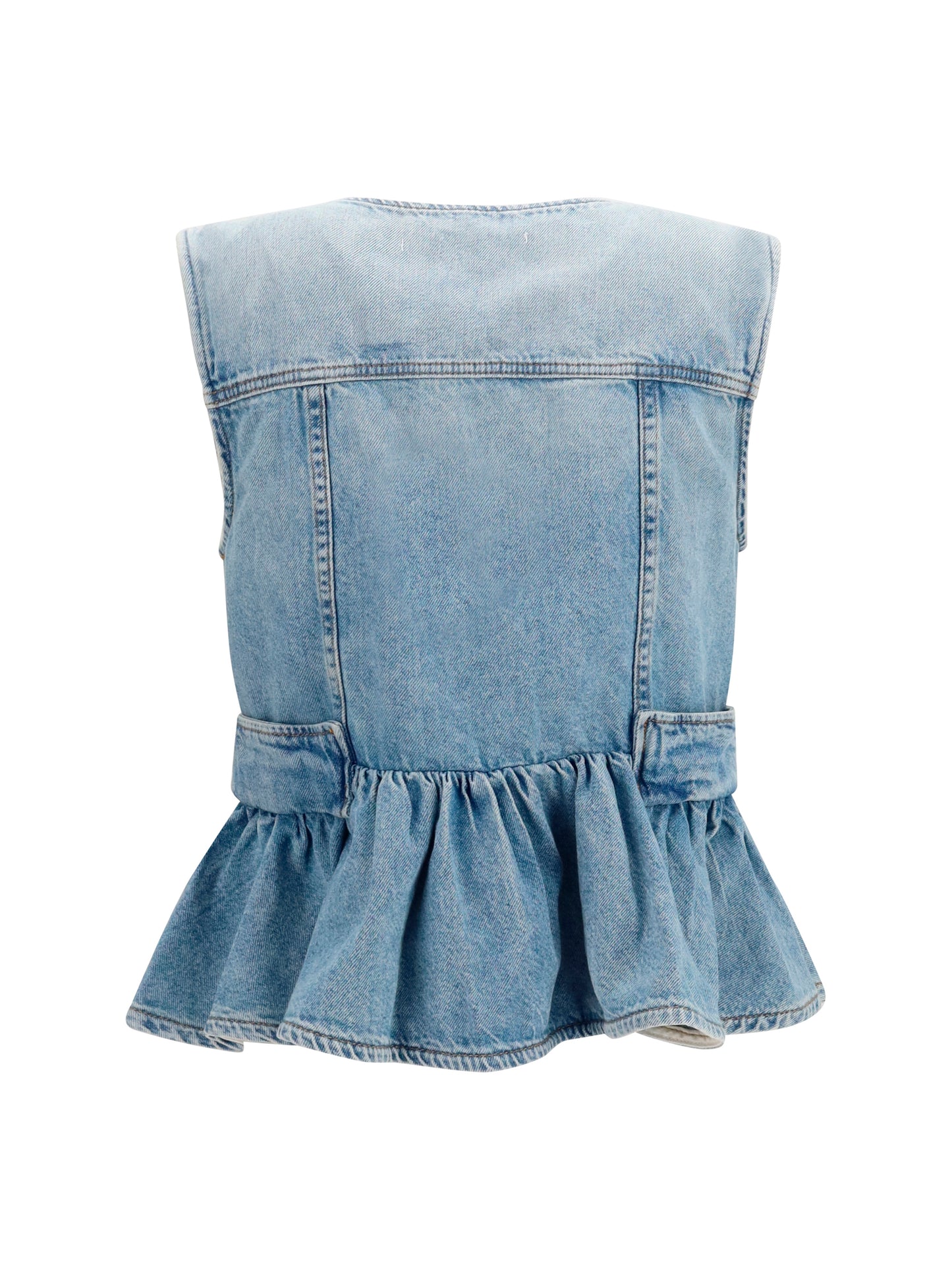 Ganni Women Lightweight Denim Vest GANNI