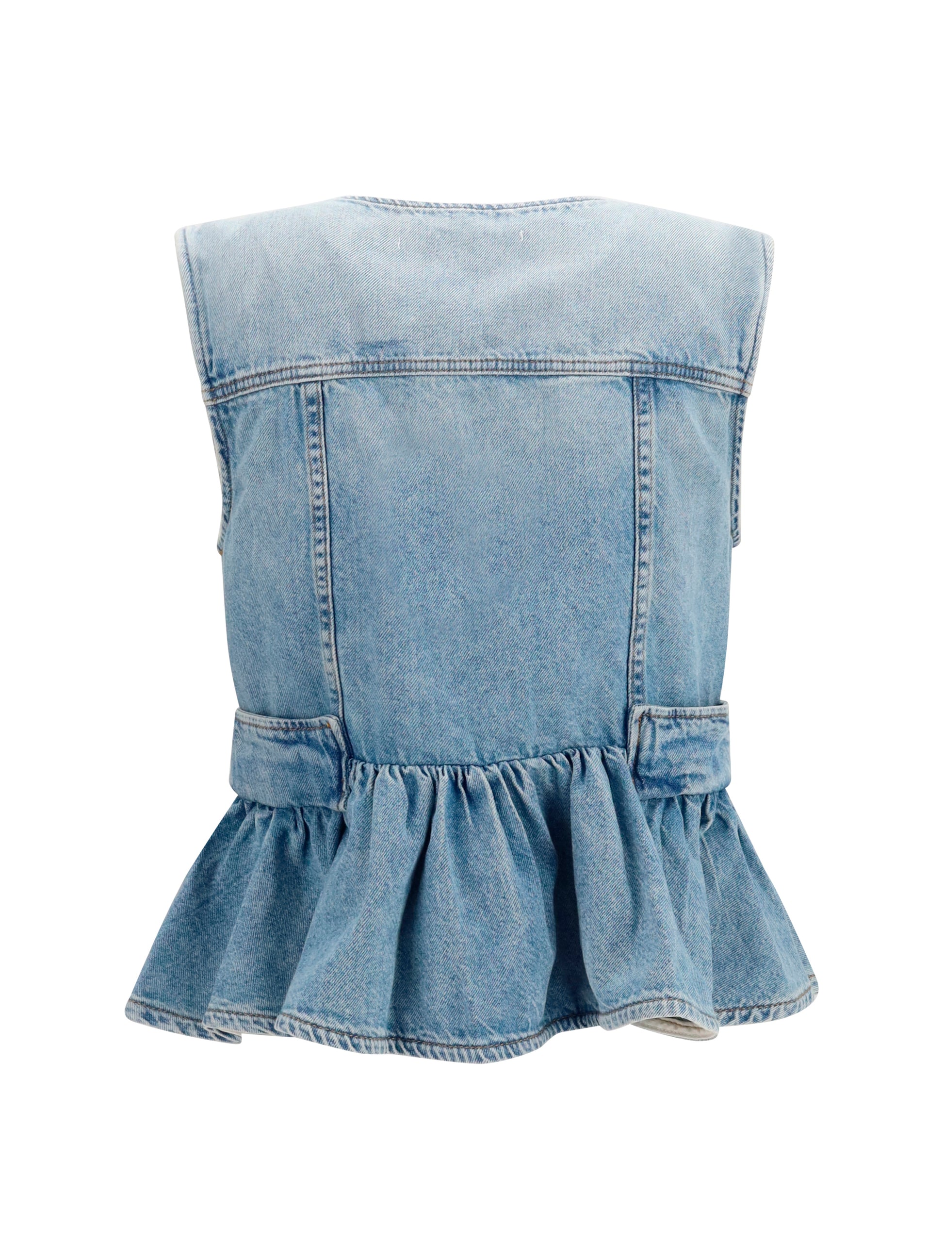 Ganni Women Lightweight Denim Vest GANNI