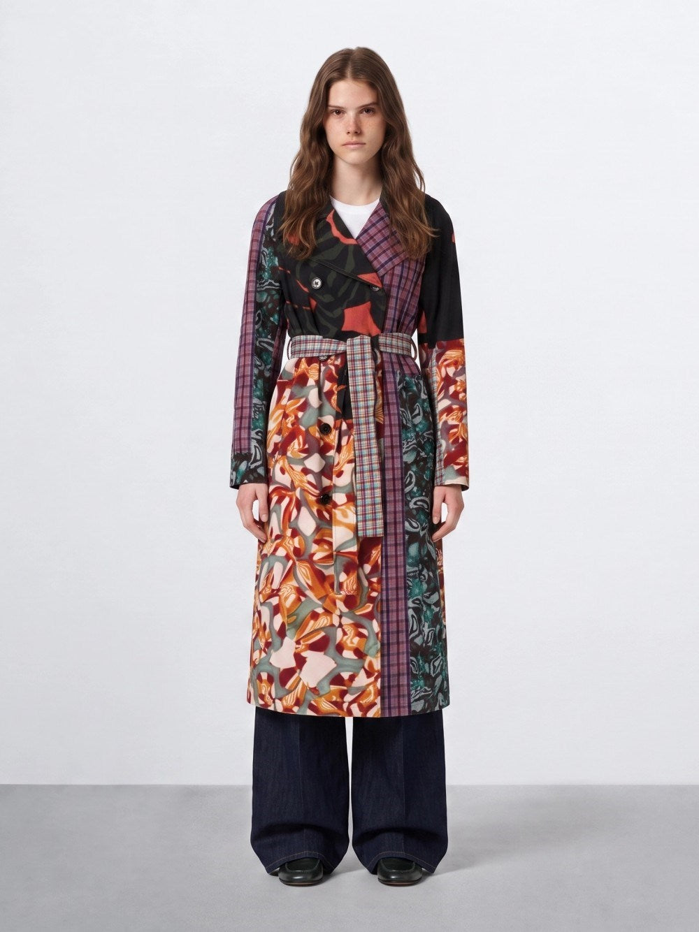 Dries Van Noten Women Rolana Printed Chiffon Coat DRIES VAN NOTEN