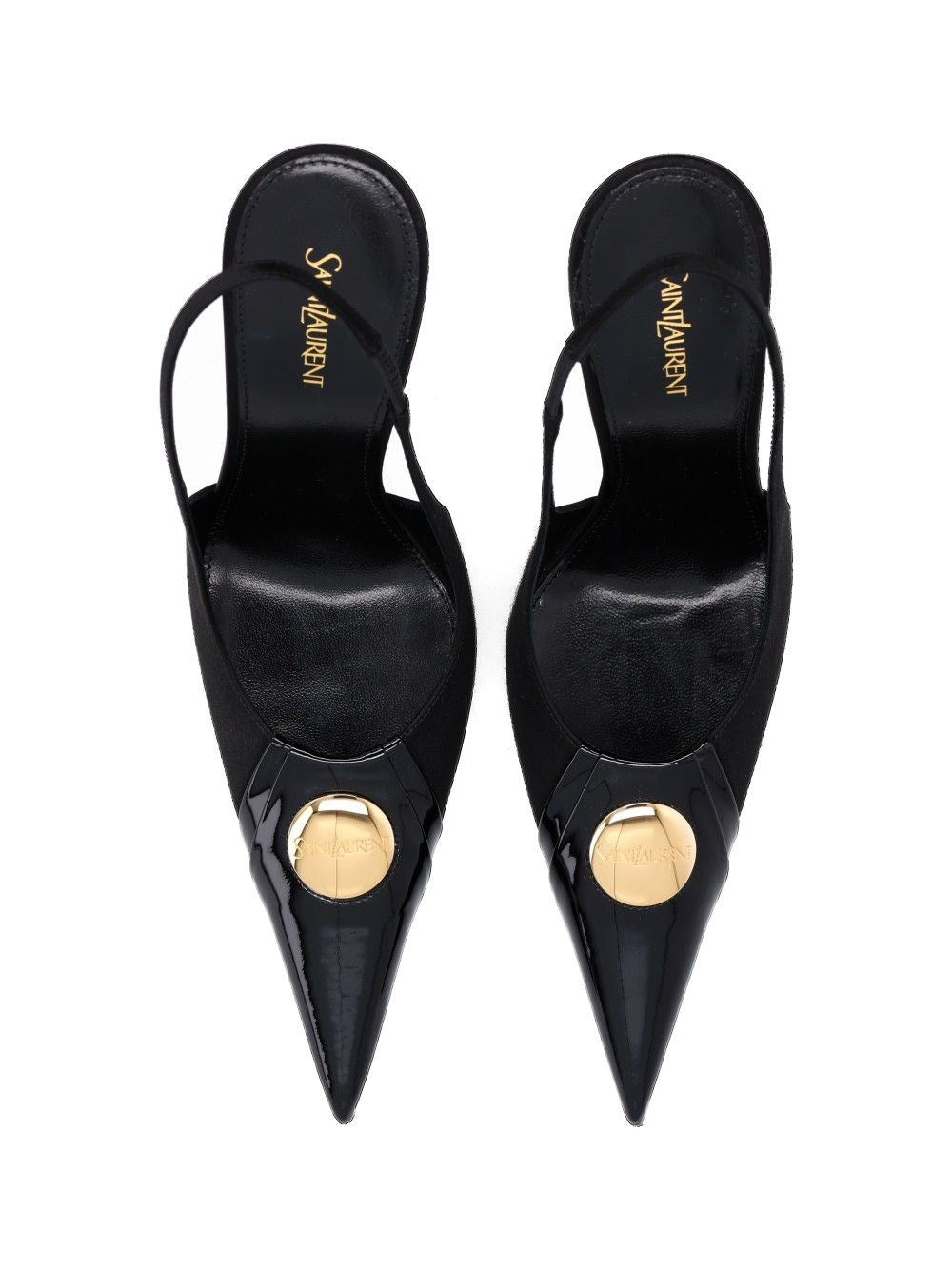 Saint Laurent Women Louis Décolleté In Patent Leather And Satin SAINT LAURENT