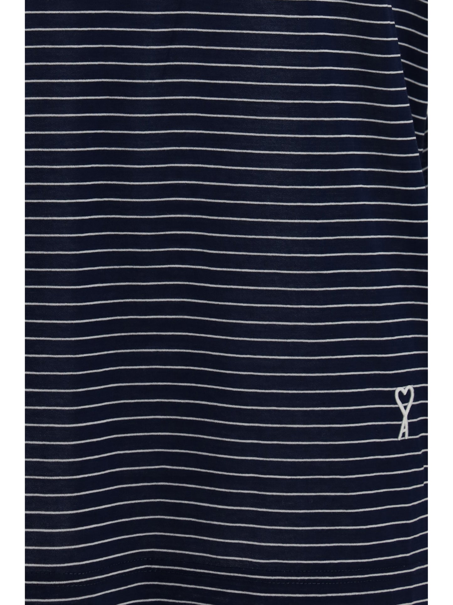 Ami Paris Men Striped Cotton T-Shirt AMI PARIS