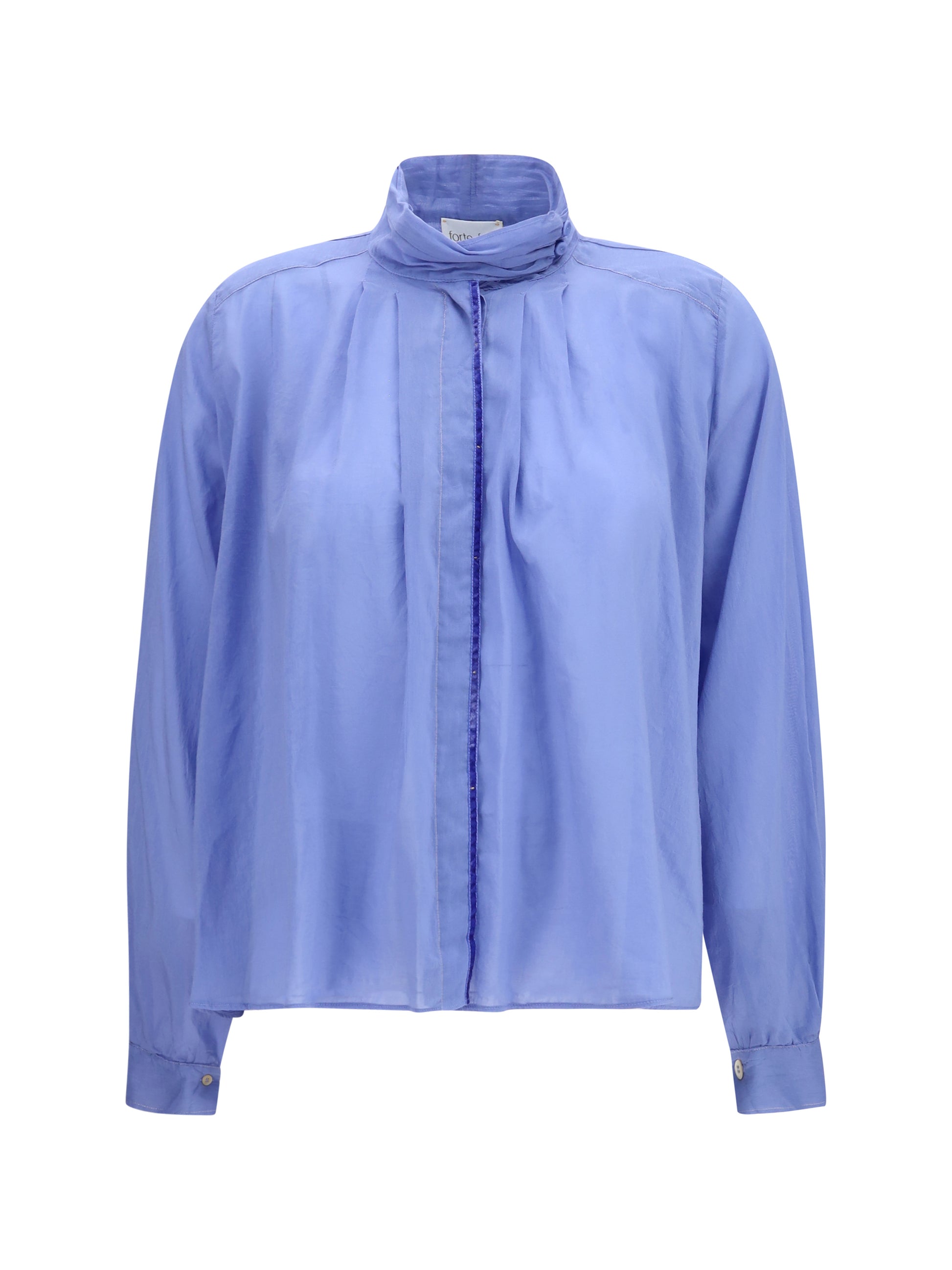 Forte_Forte Women Pleated High-Neck Blouse FORTE FORTE