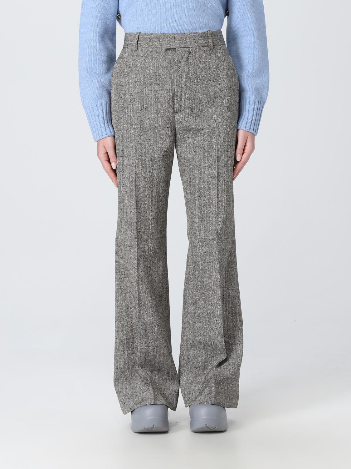 Bottega Veneta Pants Woman Dove Grey