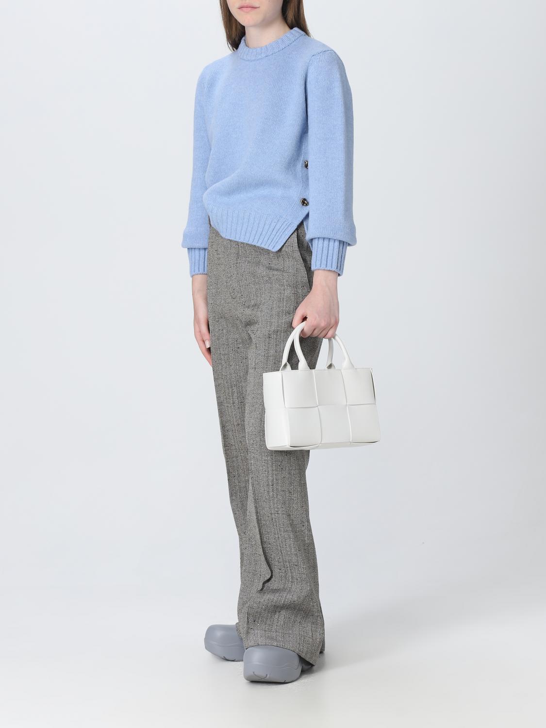 Bottega Veneta Pants Woman Dove Grey