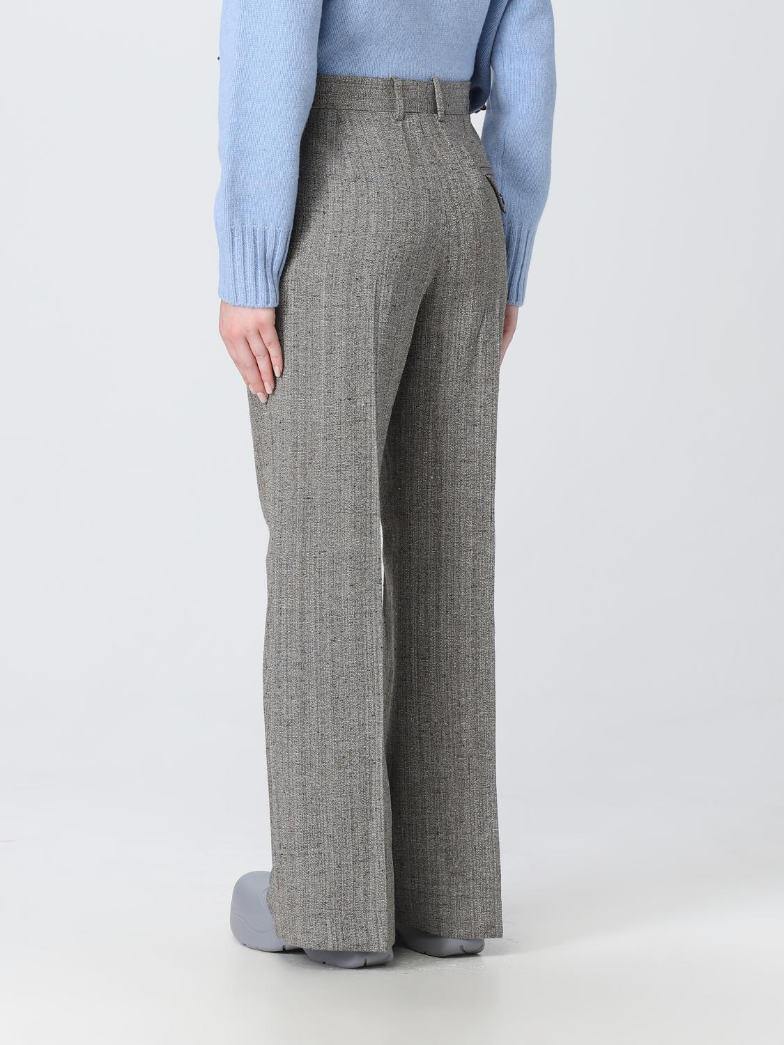 Bottega Veneta Pants Woman Dove Grey